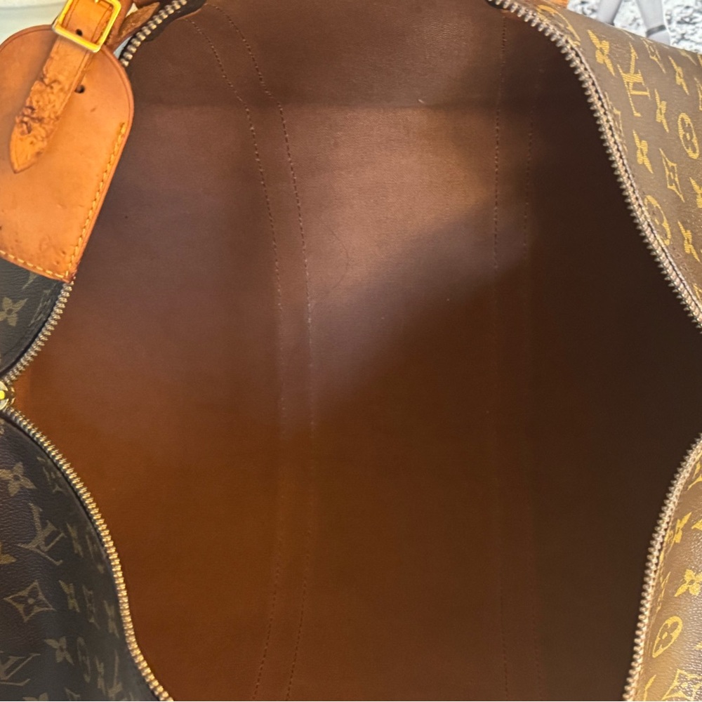 Louis Vuitton Brown LV Monogram Keepall 50 Duffle Bag - Picture 11 of 14